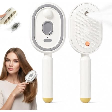 Steam Brush | Rechargeable Detangling Tool with Oil