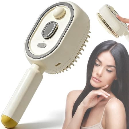 Steam Brush | Rechargeable Detangling Tool with Oil